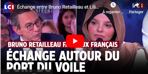 France: échange tendu entre une étudiante voilée recadre Bruno Retailleau