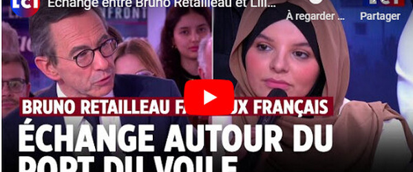 France: échange tendu entre une étudiante voilée recadre Bruno Retailleau